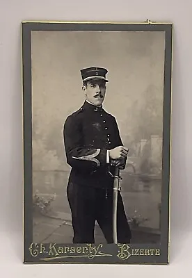 CH KARSENTY BIZERTE CDV Photograph Man In Military Uniform. • £11.99