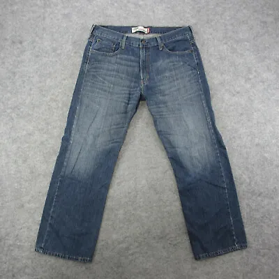 Marc Anthony Jeans Men's 36x32 Blue Medium Wash Loose Straight Leg Jeans • $19.99