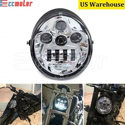 LED Projector Headlight Hi/Lo DRL For Harley VROD V-Rod VRSC VRSCA VRSCDX VRSCR • $109.99