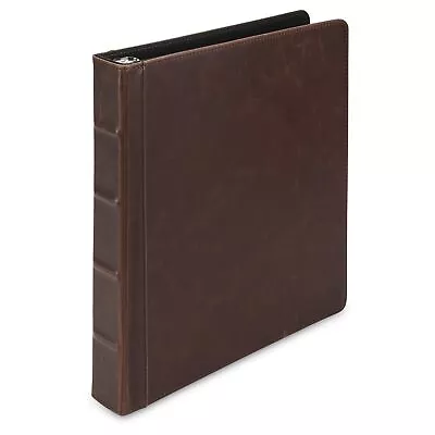 Samsill Vintage Hardback 3 Ring Leather Binder Professional Binder Organizer P • $27.51