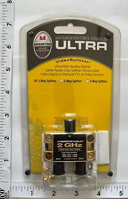 Monster Ultra Video Splitter Cable 2 Way Brand New  • $10