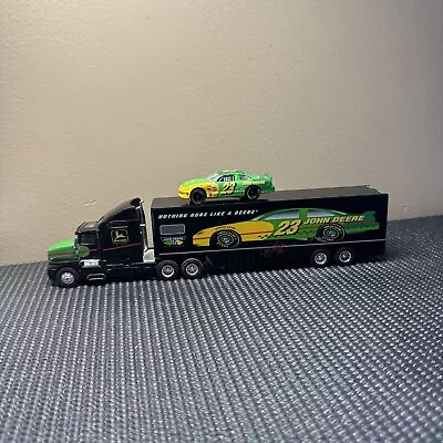 Ertl Collectible 1:43 Scale John Deere Motorsport 97 Chad Little Tractor Trailer • $6.99