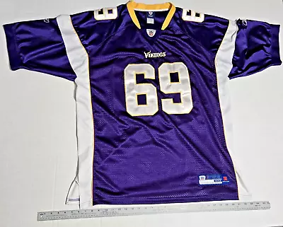 Jared Allen Minnesota Vikings Reebok On Field Purple Sewn Jersey Men's SIZE 60 • $69.69