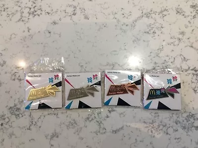 London 2012 Olympic Games Maker Pin Set Of 4 Good Condition  • £15