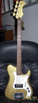 1965 Magnatone X-10 Hurricane Bass Guitar • $995