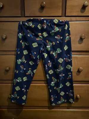 Super Mario And Yoshi Pajama Pants Navy Blue Old Navy Youth S 6/7 (k3) • $20.80