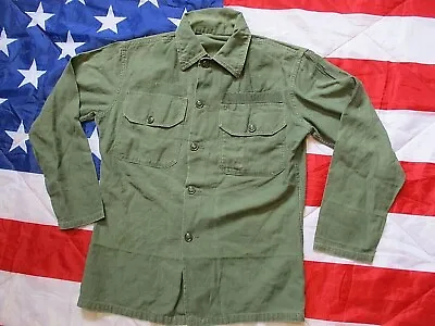 US ARMY M51 OG 107 UTILITY SHIRT VIETNAM WAR Ex 82nd Airborne PARATROOPER Cib • £54.49