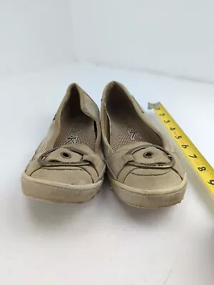 Michelle K Tan Slip On Flats Shoes Size 9.5 • $18.98