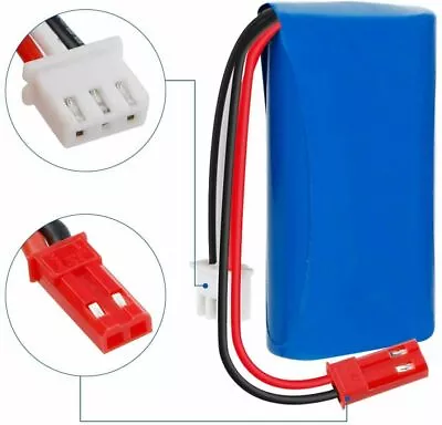 Li-ion Lipo Battery 7.4V 1300/1500/2000mAh T JST SM 5500-2P Plug Fr RC Car Truck • £17.09