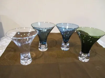 Gemstone Petra Bubble Mini Martini Glass Jewel Hue Glass4  Tall/4oz (4 Pcs) • $30