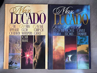 Max Lucado Set Hardcover In The Eye Of Storm Applause Of Heaven Lot Collection • $12