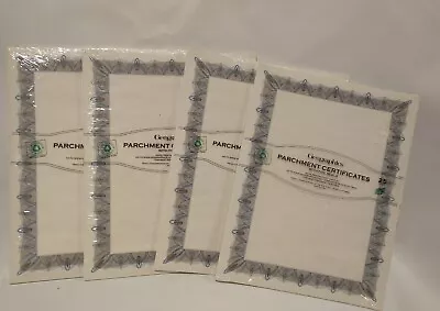 Geographics Parchment Certificates With Foil Seals 8-1/2  X 11  Lot Of 4 • $57.74