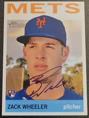 Zack Wheeler 2013 Heritage High Number ON CARD AUTOGRAPH  ROOKIE CARD !!! • $75