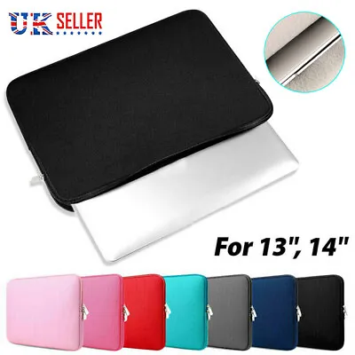 £9.99 • Buy 13 14 Inch Laptop Bag Sleeve Carry Case Cover Pouch For MacBook Air Pro HP Dell