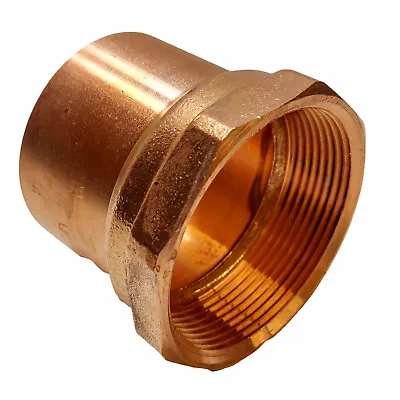 2  Threaded Female Adapter FIP X C - COPPER PIPE FITTING • $18.60