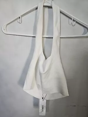 The Drop Tank Top Halter White Size Small New W1 • $10