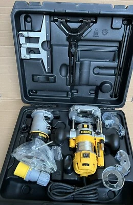 £250 • Buy DEWALT D26204 1/4 Inch Premium Plunge And Fixed Base Combi Router 110v