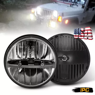 Newest 7  Round Led Headlight Hi-Lo For Jeep Wrangler JK LJ TJ For Chevy C10 C20 • $38.99