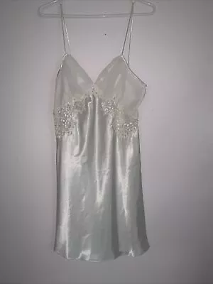 Victoria’s Secret Large Ivory Sheer Sexy Floral Lace Babydoll Bridal Lingerie • $16.99