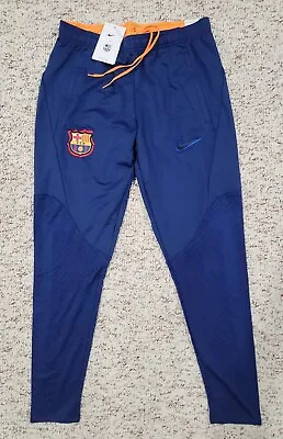 Nike FC Barcelona Strike Blue Soccer Pants DH7684-492 Mens Size Medium DRI-FIT • $119.66