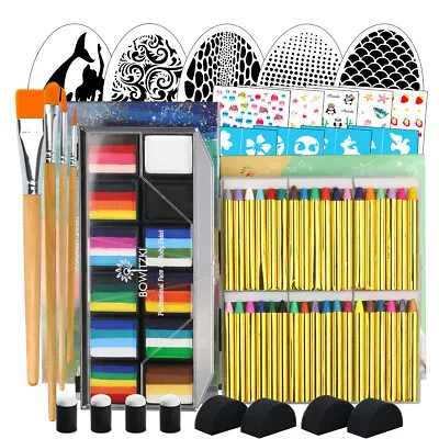 Professional Face Paint Kit For Kids 36 Colors Face Paint Crayon Split Cake Kit • £34.19