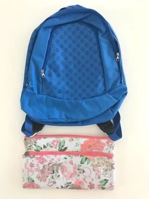 Bnwt Billabong Girls Coast Is Clear Logo Print Backpack (20l) Bonus Pencil Case • $29.99