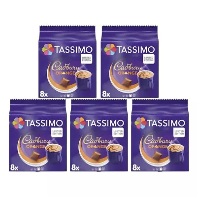 Tassimo Hot Chocolate Pods Cadbury Orange Hot Chocolate 5 X 8 Pods 40 Drinks • £23.49