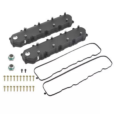 Black Aluminum Valve Covers & Coil Mounts For GEN V GM LT LT1 LT4 L83 L86 6.2L • $129.99