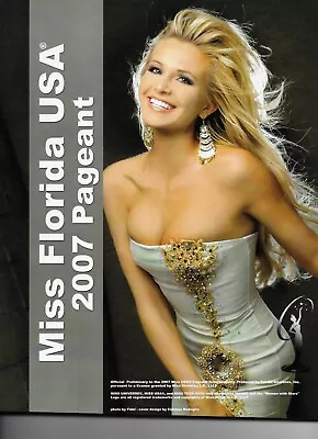 2007 Miss Florida USA Pageant Official Program Book • $15