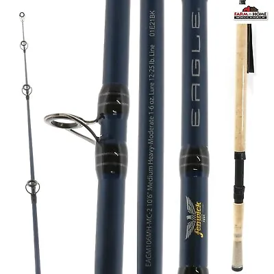 10'6  Fenwick Eagle EAGM106MH-MC-2 Medium Heavy Bait Casting Rod 2pc ~ New • $115.95