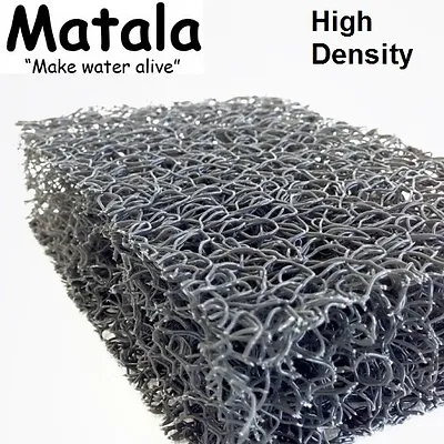 Gray Matala Pond Filter Mat- 14 X 24  - High Density -filtration-water-media • $34.74