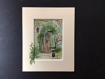 Aceo Original Watercolour Painting By Toni The Enchanting Door • £7.30