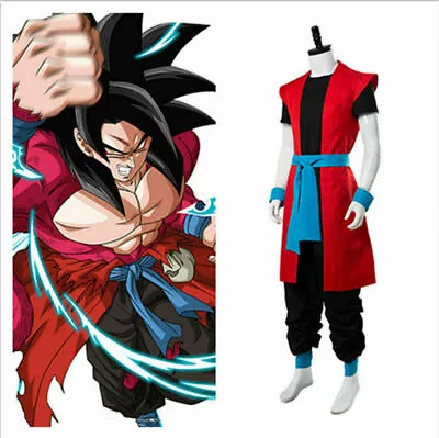Super Dragon-Ball Heroes:Universe Mission Son Goku Saiyan Cosplay Costume • $22.50