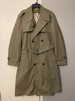 Military Army Soldier TRENCH COAT Size 42R • $18