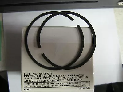 $24.99 • Buy 1973 John Deere 400 Snowmobile Piston Rings Kioritz Ccw Kec 340cc Fan .020 Over