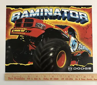 2006 Dodge Raminator Monster Truck Track Hero Card • $7