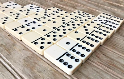 $26.86 • Buy Vintage Extra Thick Ivory Bakelite Dominoes (27 Pcs)