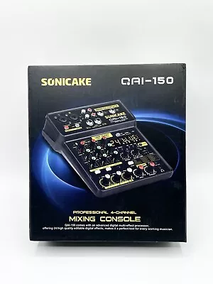 SONICAKE 4 Channel Mixing Console With Sound Card USB Bluetooth • $24.99
