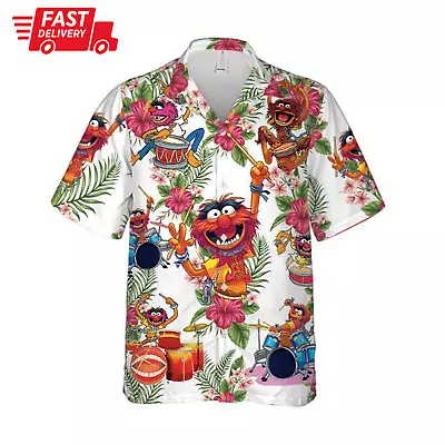 HOT! Animal The Muppet All Over Print 3D HAWAIIAN Shirt Full Size S-5XL • $11.24