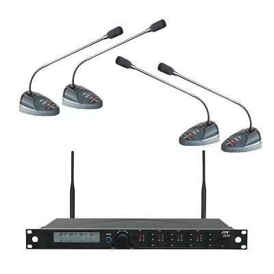 JTS CS-W4 Conference Wireless Gooseneck Microphone System 4 Way Desktop • £2309