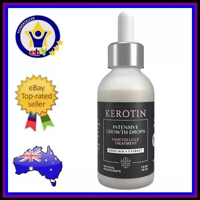 KEROTIN INTENSIVE GROWTH DROPS Hair Loss Treatment Stimulate Growth DHT Blocker • $59.95