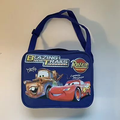 Disney Pixar Cars Insulated Lunch Bag Mater Lightning McQueen Blazing Trails • $12.99