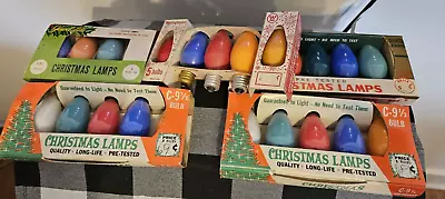 Vintage Christmas Light Bulbs X 24 • $9.99