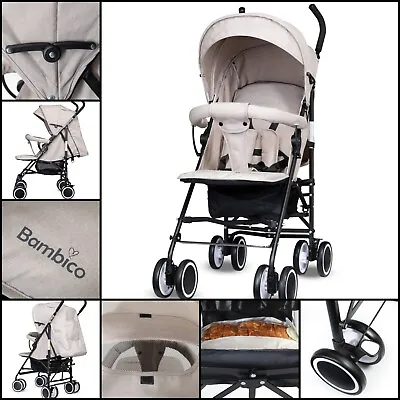Baby Pram Travel Buggy Stroller Easy To Fold Lightweight One Hand Pushchair UK • £59.99