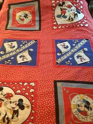 Adorable Mickey Minnie Mouse Quilt Top 86 By 64 • $39.99
