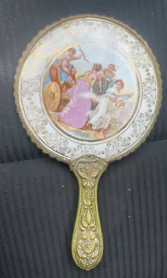 Antique Art Nouveau Hand Mirror Antique Hand Mirror Cherub Hand Mirror • $42