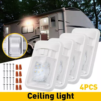 4pcs New RV Interior 24LED Ceiling Light Boat Camper Trailer Dome Lamp 12V 300LM • $33.99