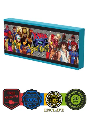 $129 • Buy X-Men VS Street Fighter Light Up Wall Mounted Marquee Arcade1Up (24In X 10In)