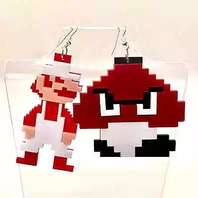 Super Mario Earrings - Mushroom Earrings - Y2K Earrings - Gamer Accessories • $12.99