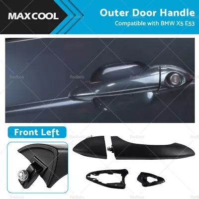 Front Left Side Outer Door Handle Suitable For BMW X5 E53 2000-2006 Dumb Black • $29.99